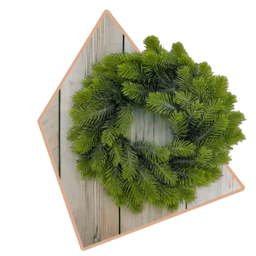 Műfenyő félkoszorú