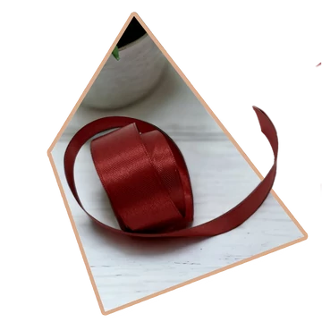 BURGUNDY Szatén Szalag 25mmx2m