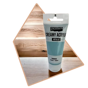 Metál Türkiz Krémes Akrilfesték 60ml