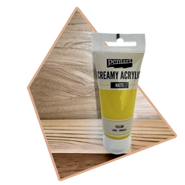 Matt Sárga Krémes Akrilfesték 60ml