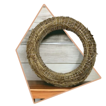 Szalmakoszorú alap 30cm