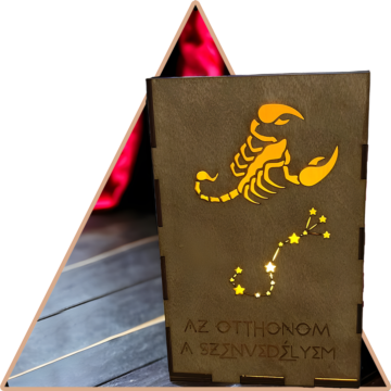 Skorpió Horoszkópos Mécsestartó - kézzel festett