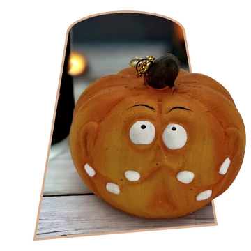 4 - Akasztós  HALLOWEEN KERÁMIA Tök figura