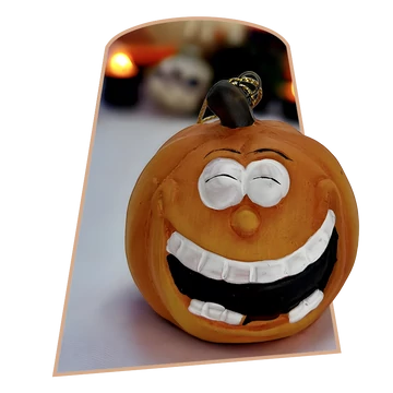 1 - Akasztós  HALLOWEEN KERÁMIA Tök figura