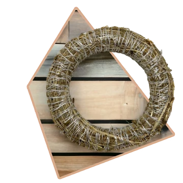 Szalmakoszorú alap 20cm