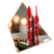 4 db-os Bordó Lakkozott Csavart Adventi Gyertya