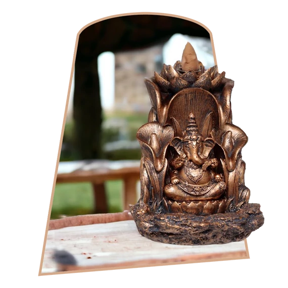 Arany Ganesha Füstölő Égető