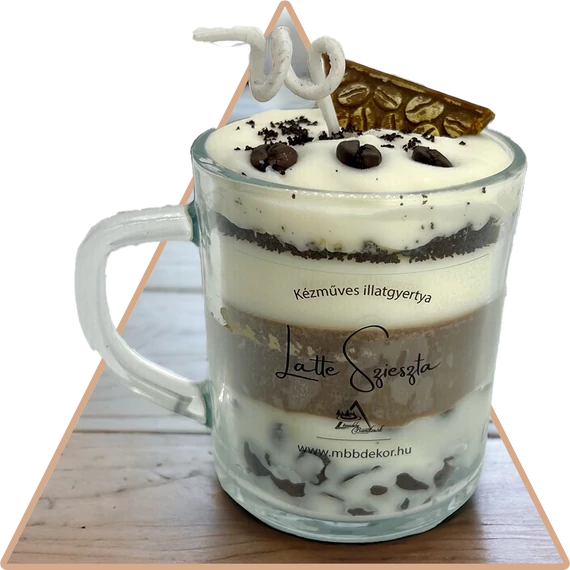 "Latte Szieszta" Illatgyertya