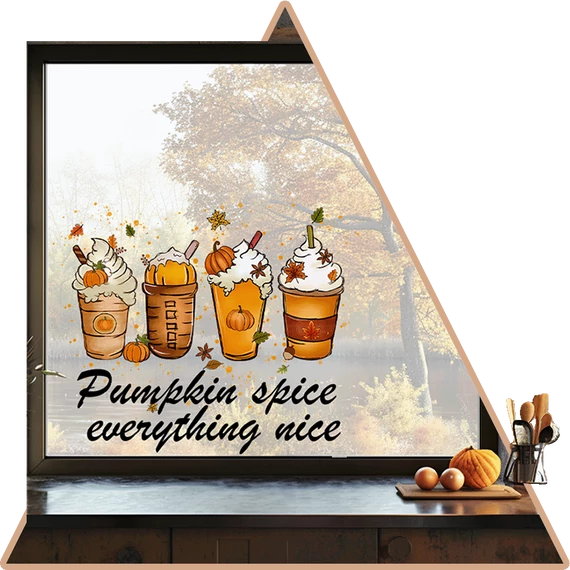 Pumpkin Spice Ablakmatrica [S-méret]