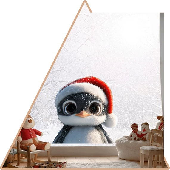 Pingu Téli Meséje Ablakmatrica [M-méret]