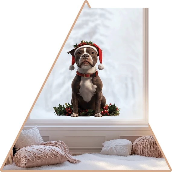 Amstaff Ünnep Ablakmatrica - Minta 1 [S-méret]