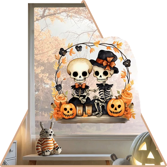 Hűha Halloween Ablakmatrica [S-méret]