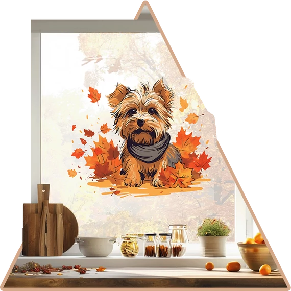 KutyaVilág Ablakmatrica - Yorkshire Terrier [L-méret]