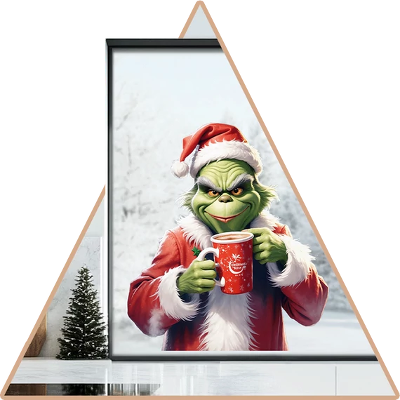 Grinch  Karácsonya Ablakmatrica - Minta 1 [S-méret]