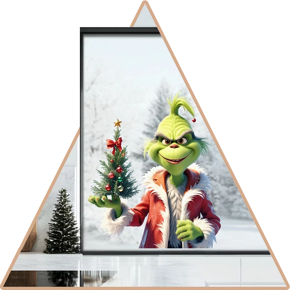 Grinch  Karácsonya Ablakmatrica - Minta 2 [S-méret]
