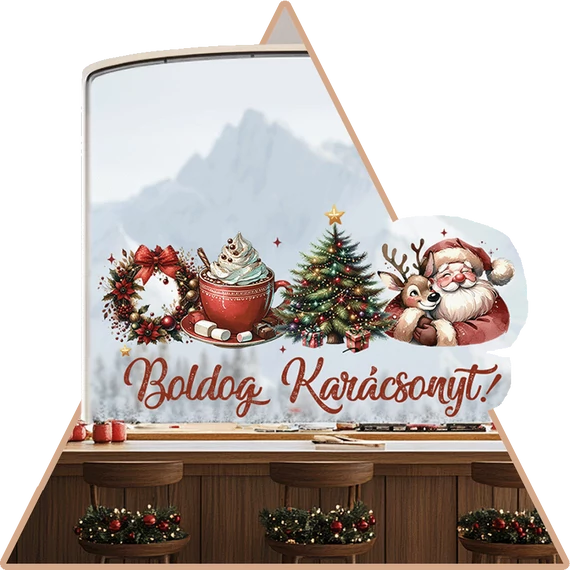 Ünnepi Hangulatcsomag Ablakmatrica [M-méret]