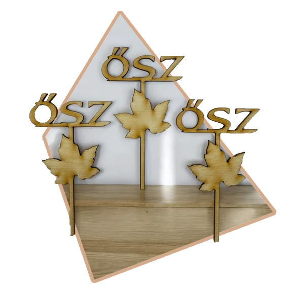 3 db-os Beszúrós Leveles Ősz felirat