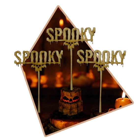 3 db-os Beszúrós Spooky felirat