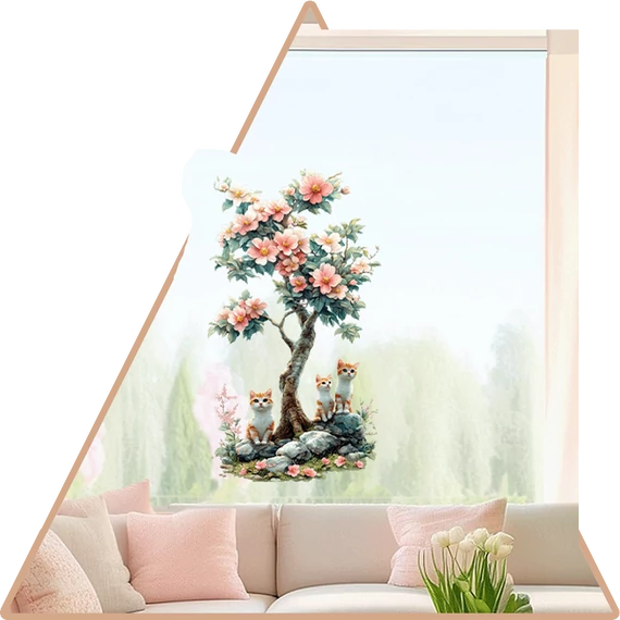 Szirmok Alatti Szieszta Ablakmatrica [XL-méret]