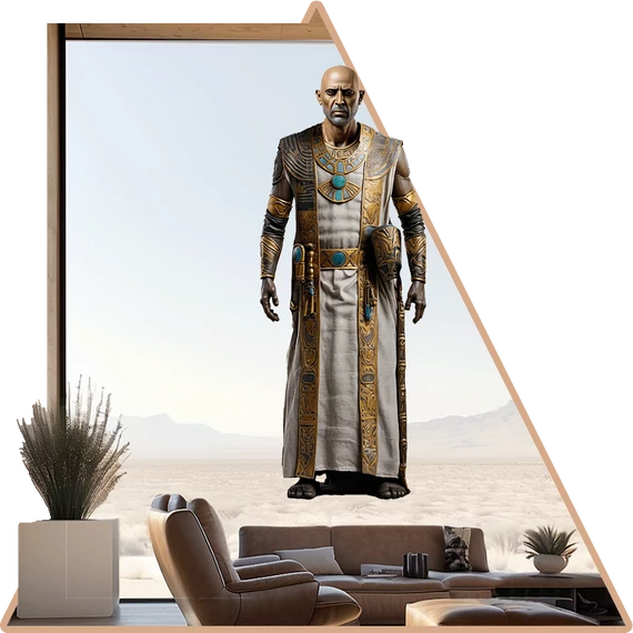 Imhotep a Polihisztor Főpap | Legendás Egyiptom Ablakmatrica [S-méret]