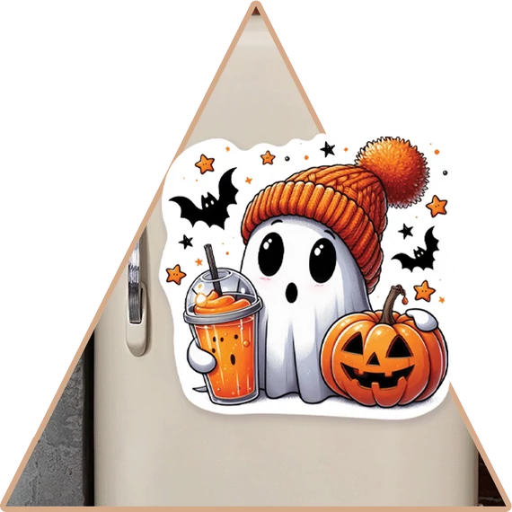 Cute Boo Hűtőmágnes [S-méret]