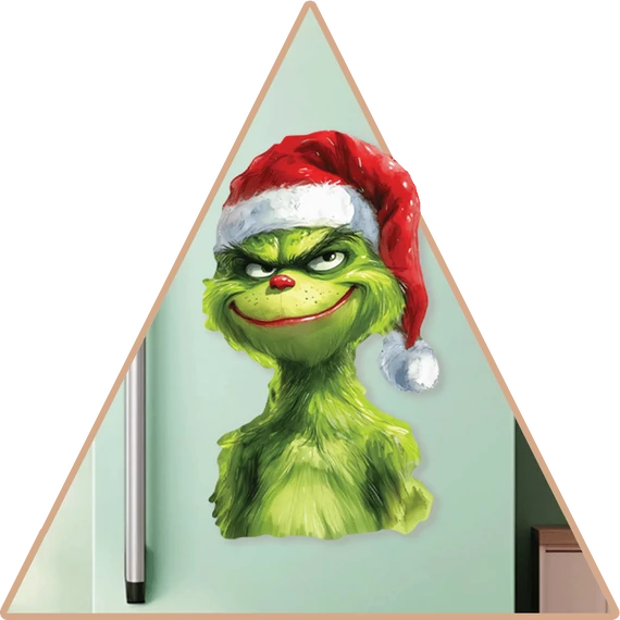 Grinch Karácsonya Hűtőmágnes - Minta 4 [S-méret]