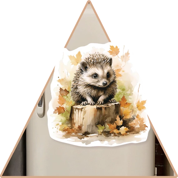 Fall Cute Animals Hűtőmágnes - Süni [L-méret]