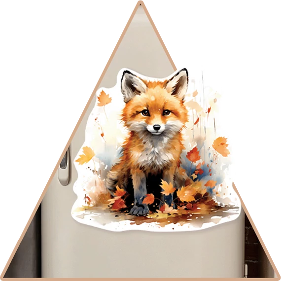 Fall Cute Animals Hűtőmágnes - Róka [L-méret]
