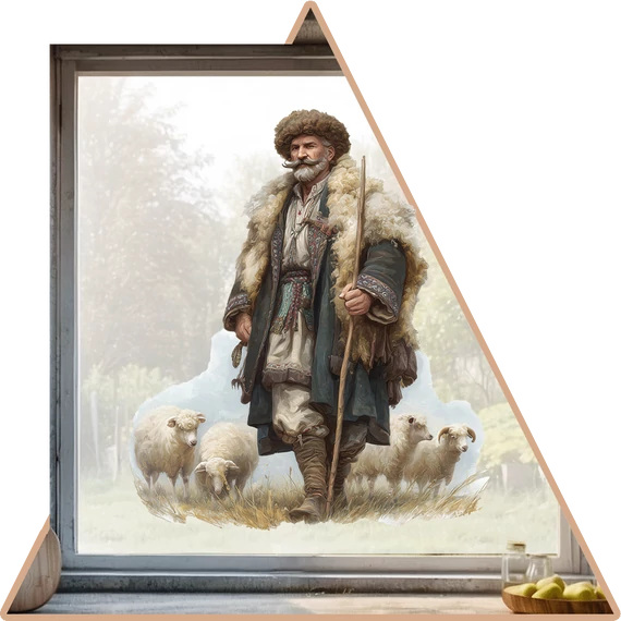 Puszták Pásztora | Legendás Magyarország Ablakmatrica - Minta 2 [S-méret]