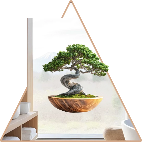 Bonsai Lét Ablakmatrica - Minta 2 [XL-méret]