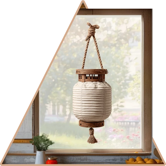Hikari Lampionok Ablakmatrica - Minta 3 [M-méret]
