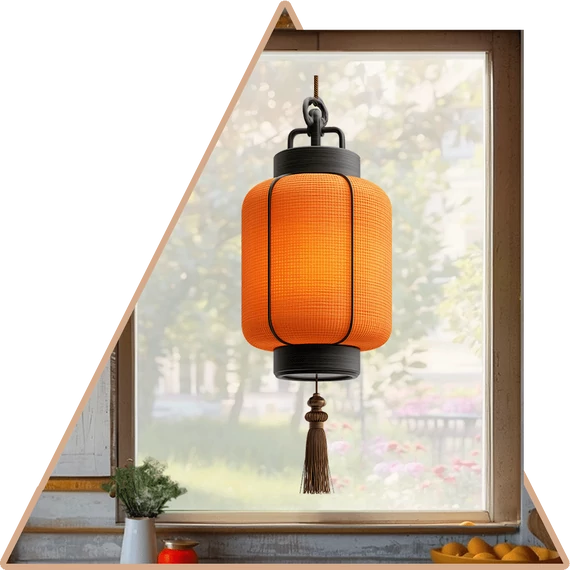 Hanabi Lampion Ablakmatrica - Minta 1 [M-méret]