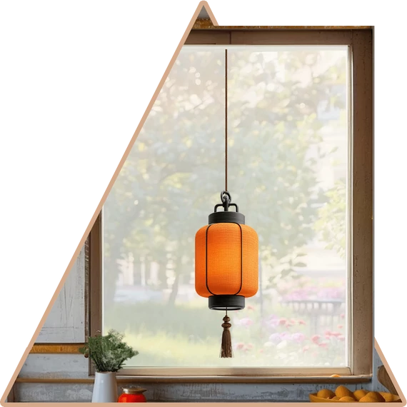 Hanabi Lampion Ablakmatrica - Minta 2 [S-méret]