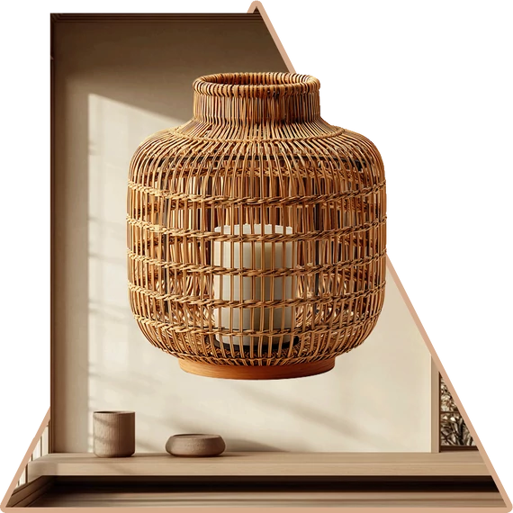 Rattan Lámpás NanoMatrica - Minta 1 [M-méret]