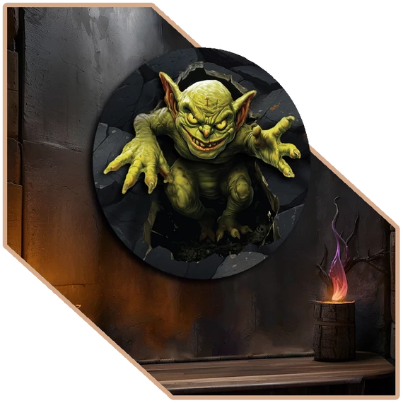 Goblin Érkezik 3D falikép