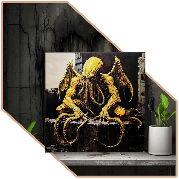 Sápadt Cthulhu Vakrámás Vászonkép [S-méret]