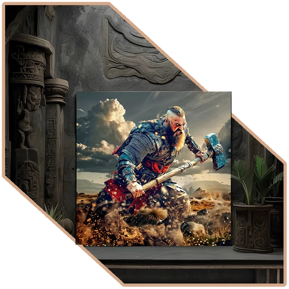 Viking Lépték Vakrámás Vászonkép [S-méret]