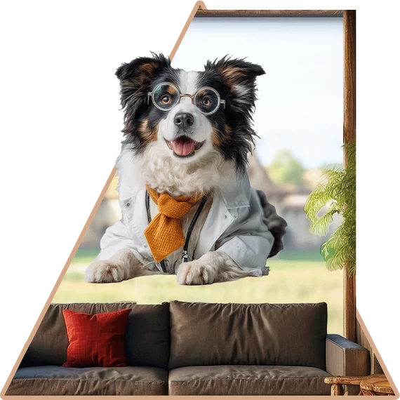 KutyaÉlet - Border Collie Ablakmatrica [S-méret]