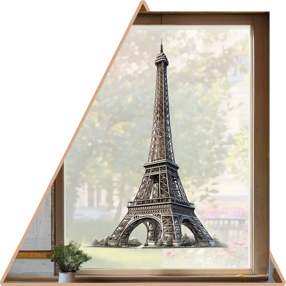Eiffel Torony Ablakmatrica [S-méret]