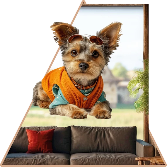 KutyaÉlet - Yorkshire Terrier Ablakmatrica [S-méret]