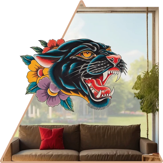 Flash Panther Ablakmatrica [S-méret]