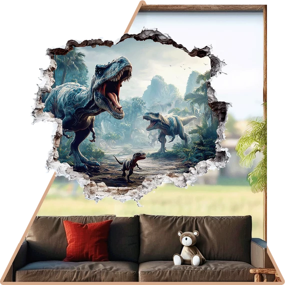 Jurassic Vibe Ablakmatrica [S-méret]