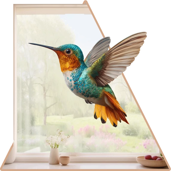 Kolibri Flow Ablakmatrica - Minta 2 [M-méret]