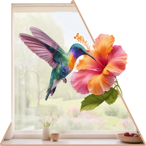 Kolibri Flow Ablakmatrica - Minta 3 [S-méret]