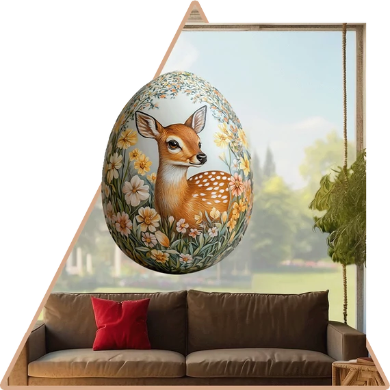 Bambi Tavaszi Varázsa Ablakmatrica Minta 1 [M-méret]