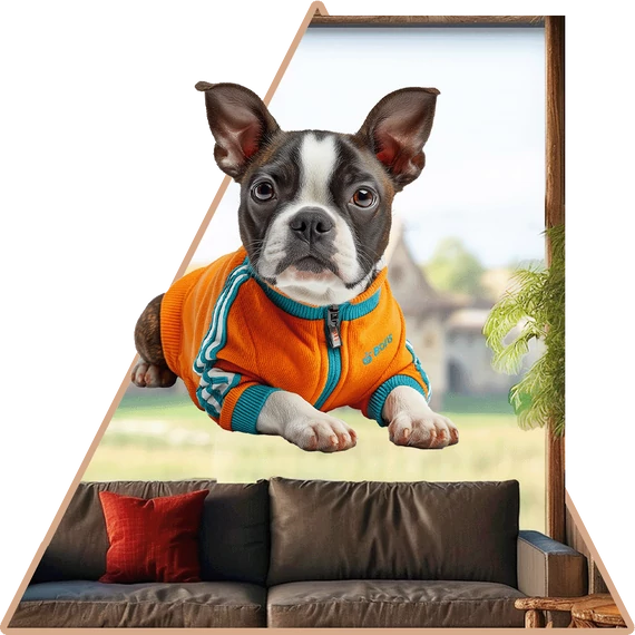 KutyaÉlet - Boston Terrier Ablakmatrica [S-méret]