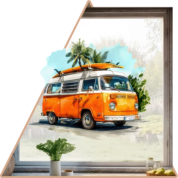 BeachTrip Ablakmatrica [M-méret]