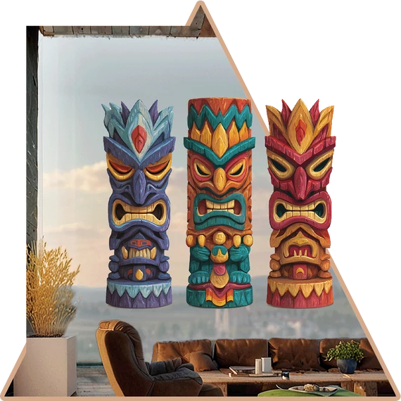 Tiki Trio Ablakmatrica szett [S-méret]