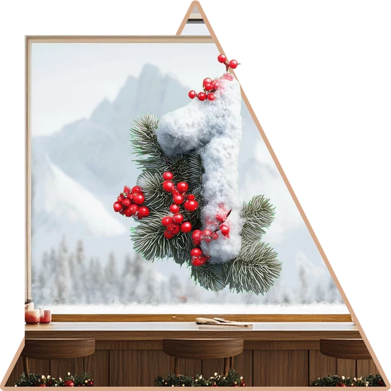 Adventi Ablakod Házszáma Ablakmatrica - Minta 1 [S-méret]
