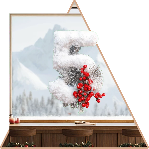 Adventi Ablakod Házszáma Ablakmatrica - Minta 5 [S-méret]